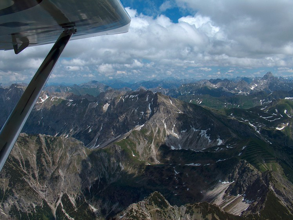 <p>Achim Groh towards the Alps</p>