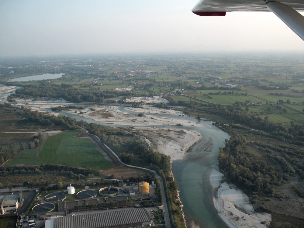 <p>Fiume Brenta verso Bassano del Grappa</p>