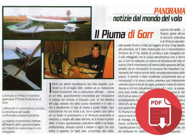 2002 -  ITALIA: AVIAZIONE SPORTIVA - IL PIUMA DEL LIUTAIO EDUARDO GORR