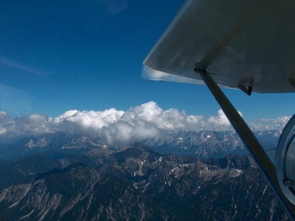 Achim Groh over the Alps