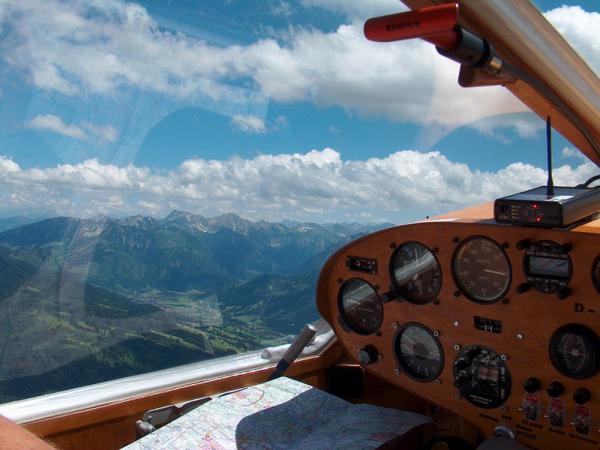 Achim Groh over the Alps